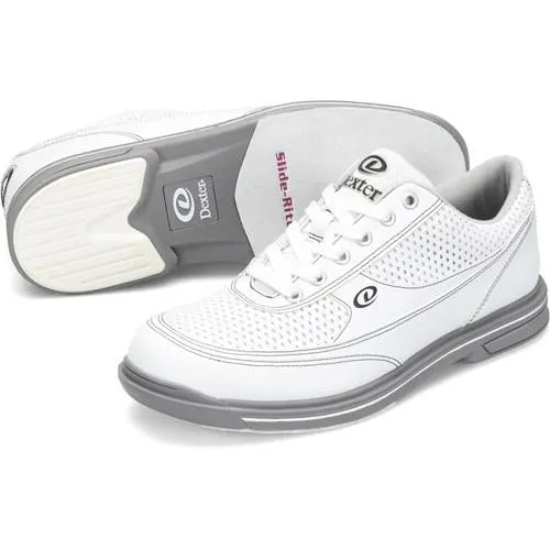 Dexter Mens Turbo Pro Bowling Shoes White/Grey