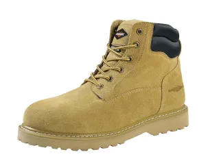 Diamondback Work Boots, 7.5, Extra Wide W, Tan, Suede Leather Upper, Lace-Up Closure, With Lining :PR: QUANTITY: 1