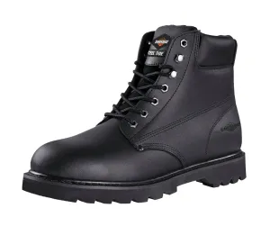 Diamondback Work Boots, 8.5, Medium W, Black, Leather Upper, Lace-Up, Steel Toe, With Lining :PR: QUANTITY: 1