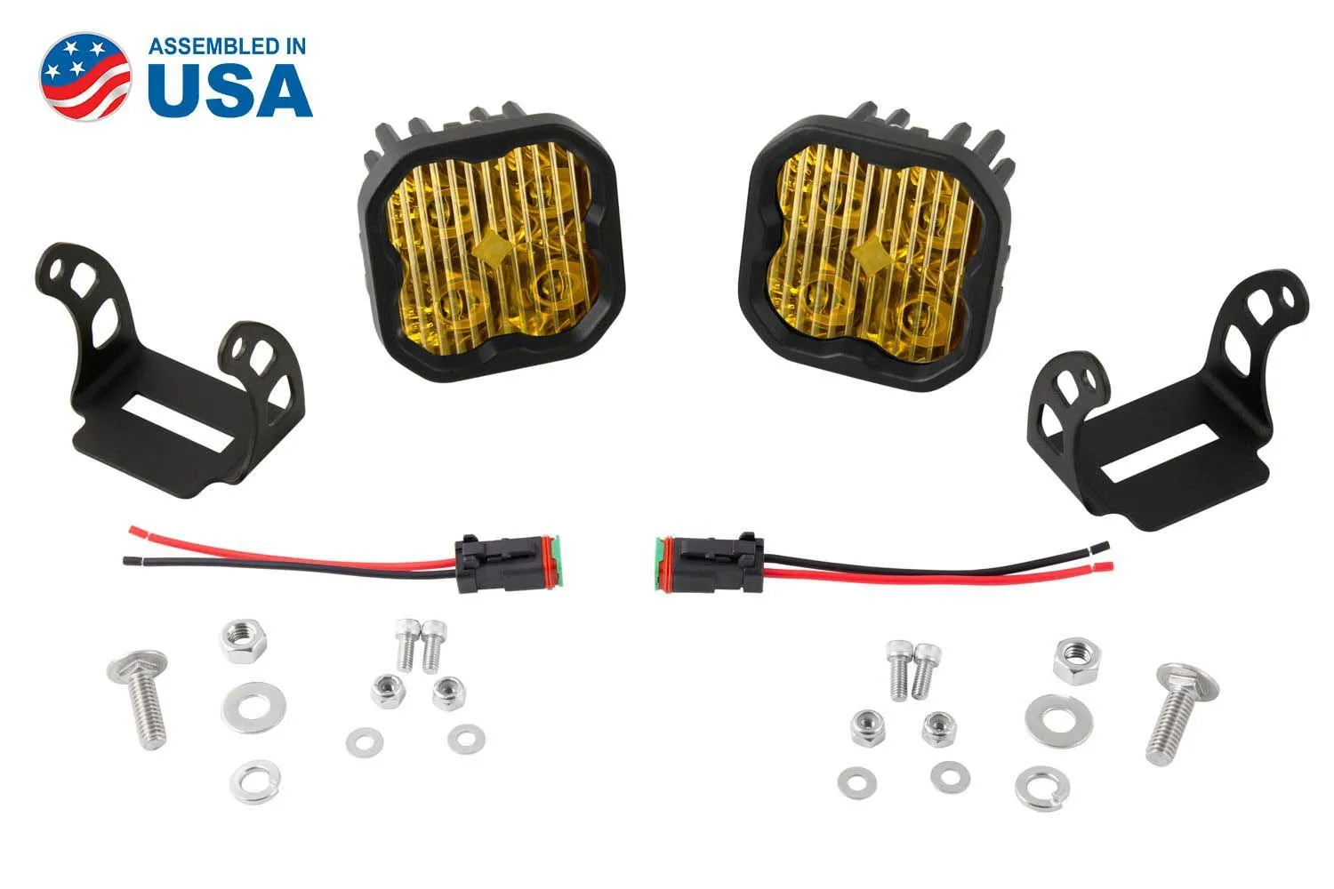 Diode Dynamics Worklight SS3 Sport Yellow SAE Fog Standard (Pair)