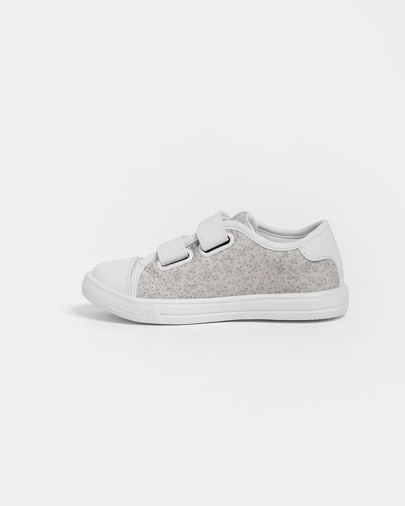 Ditsy Mauve Kids Velcro Sneaker