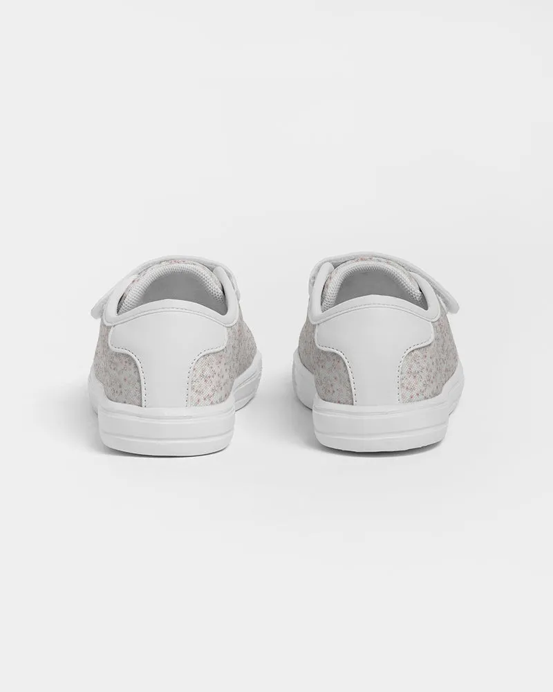 Ditsy Mauve Kids Velcro Sneaker