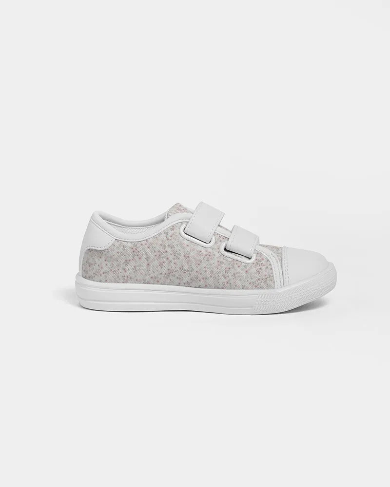 Ditsy Mauve Kids Velcro Sneaker