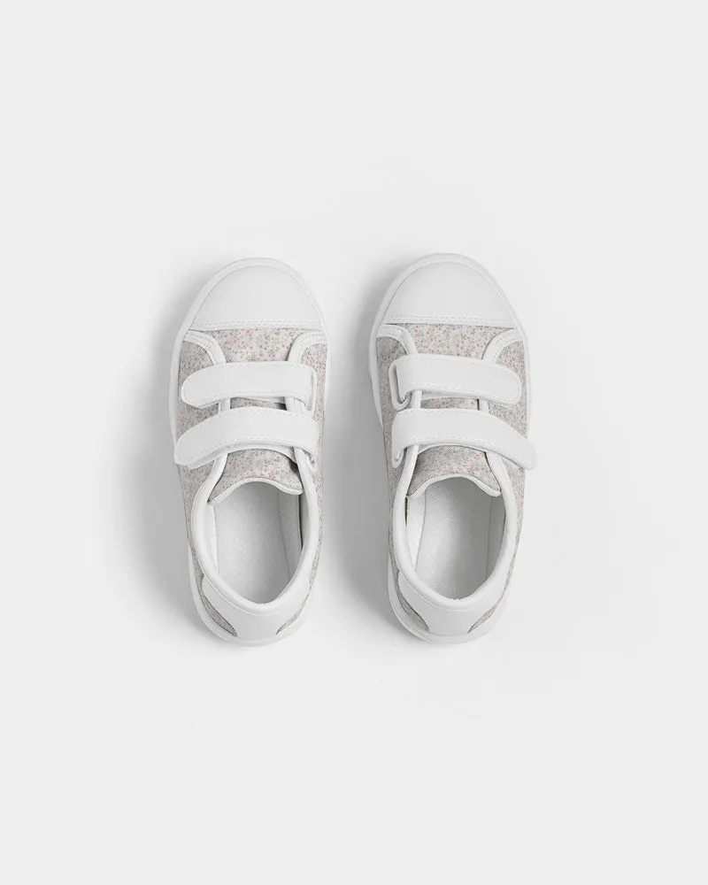 Ditsy Mauve Kids Velcro Sneaker