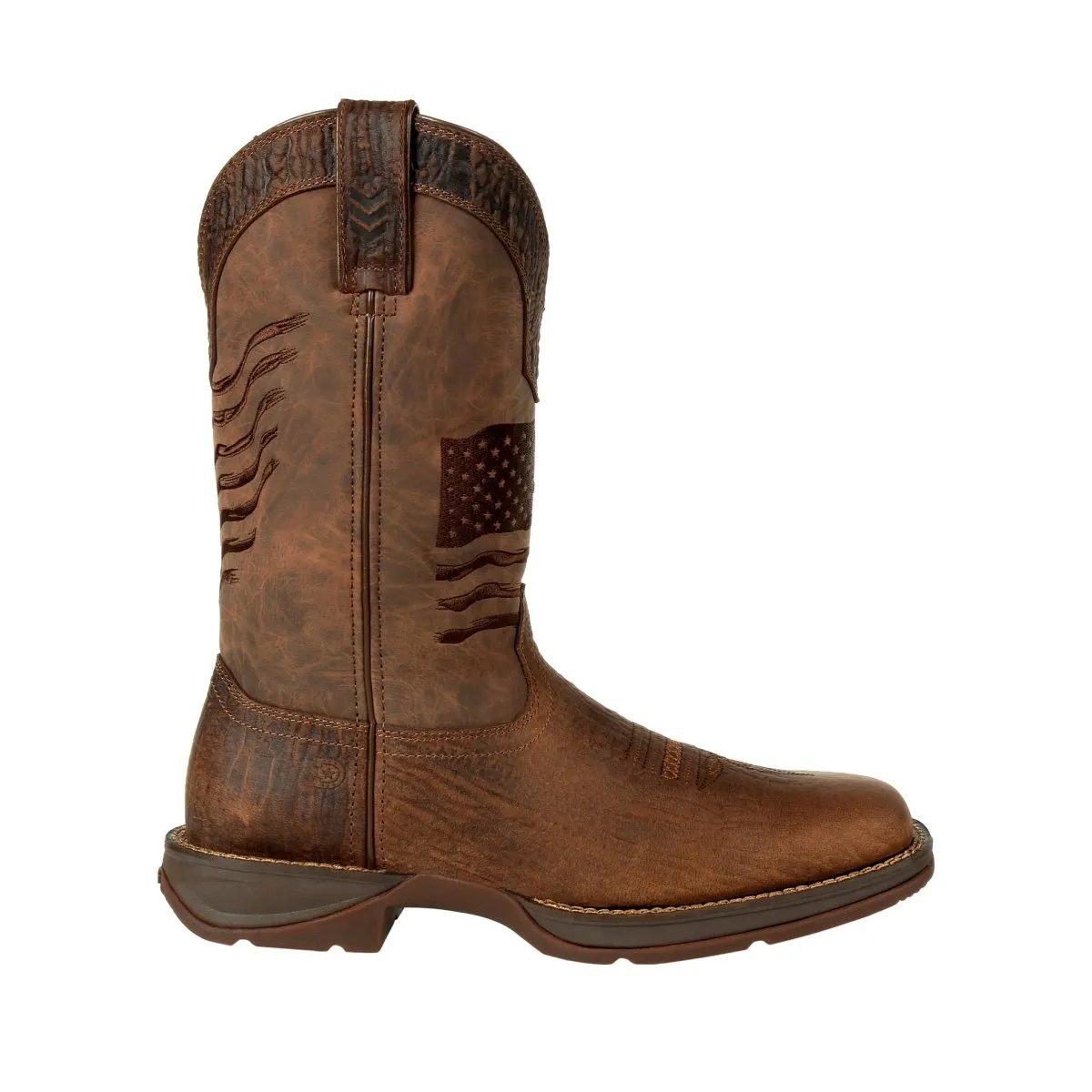 Durango Rebel Men's Western 12" Pull-on Work Boots Ddb0314 In Acorn