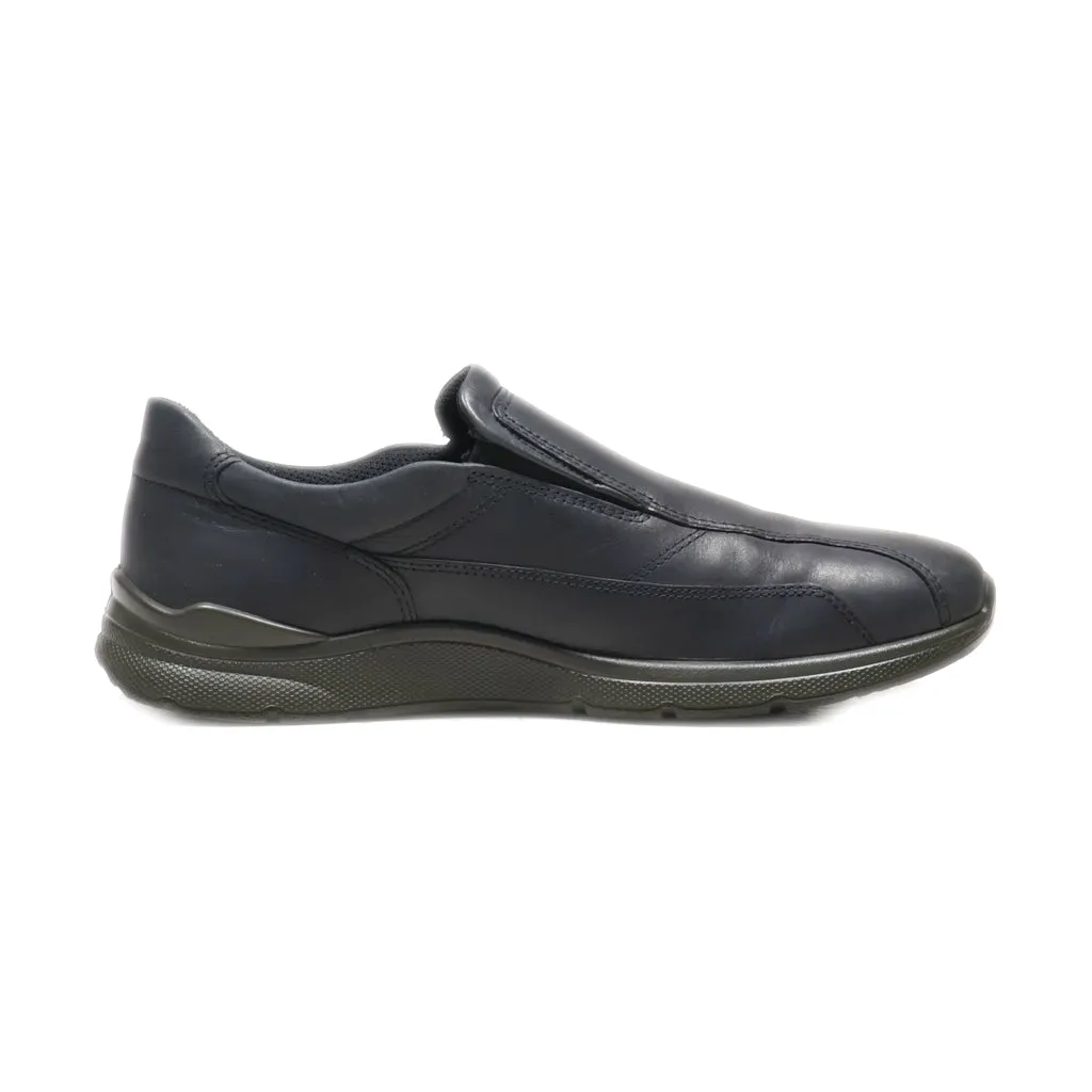 Ecco Casual Slip Ons Leather Black Colour For Men