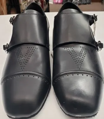 Fallon -- Men's Standard Ballroom Slip-On Shoe -- Black
