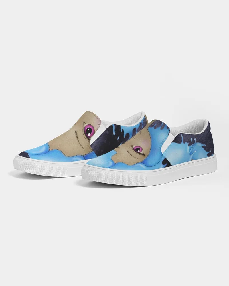 Fashion Sneakers for Aquarius Women- "Cosmic Aqua" Keds. Slip-ons. WickedYo