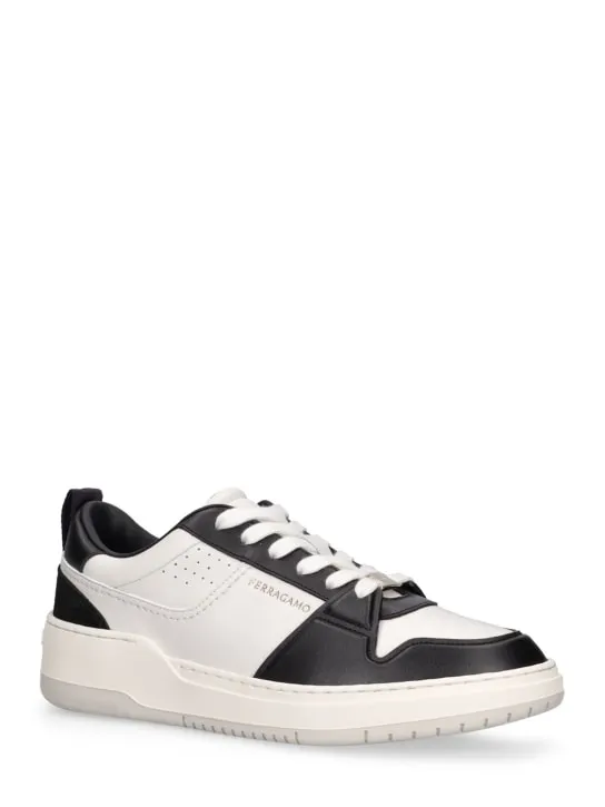 Ferragamo   Dennis leather sneakers 