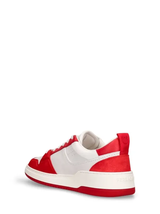 Ferragamo   Dennis leather sneakers 