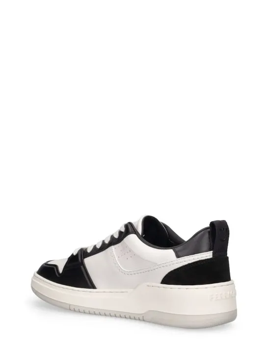 Ferragamo   Dennis leather sneakers 