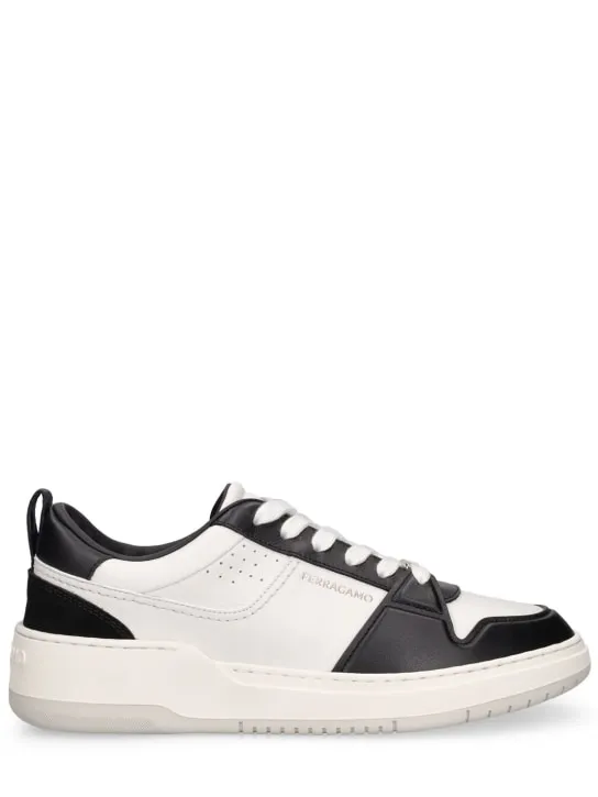Ferragamo   Dennis leather sneakers 