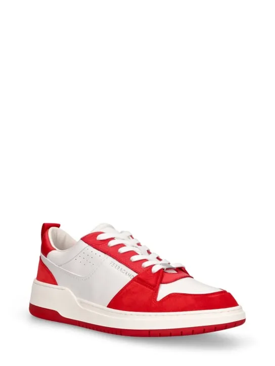 Ferragamo   Dennis leather sneakers 