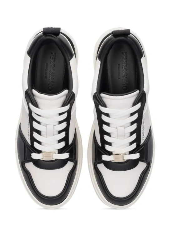Ferragamo   Dennis leather sneakers 