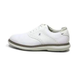 Fj Casual Lace Ups Leather White Colour For Men