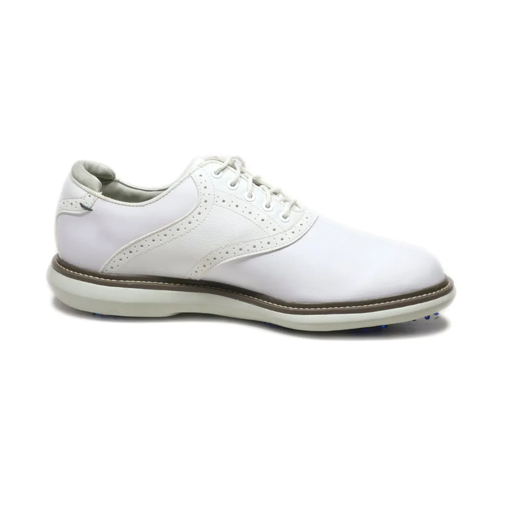 Fj Casual Lace Ups Leather White Colour For Men