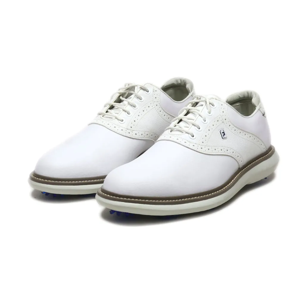Fj Casual Lace Ups Leather White Colour For Men