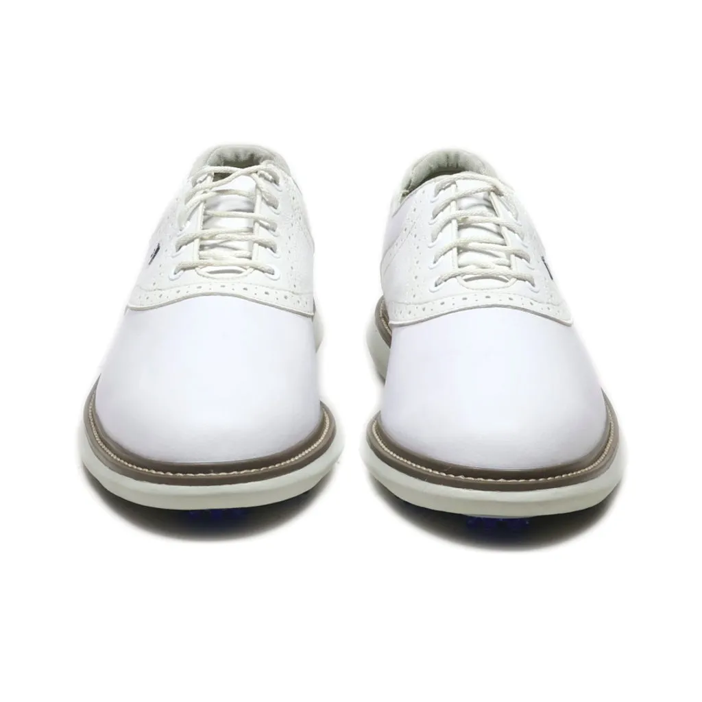 Fj Casual Lace Ups Leather White Colour For Men