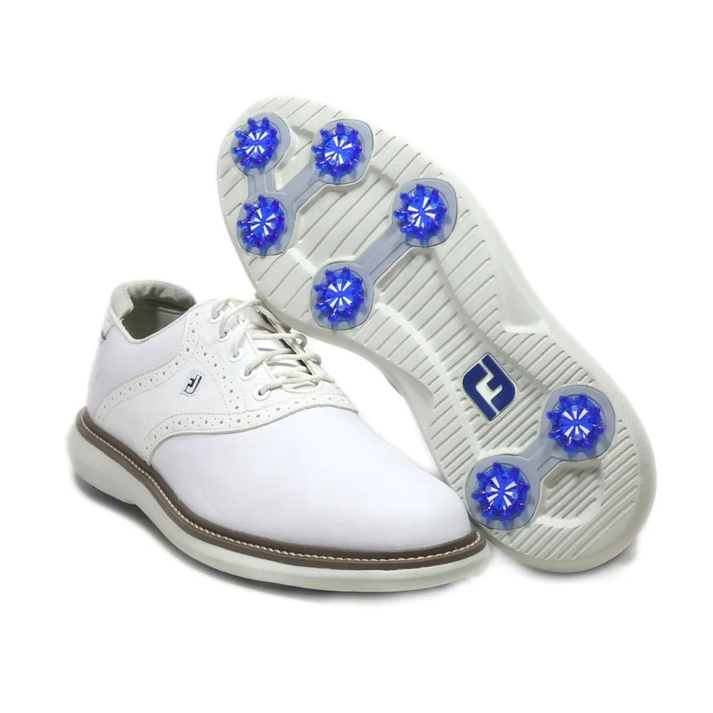 Fj Casual Lace Ups Leather White Colour For Men