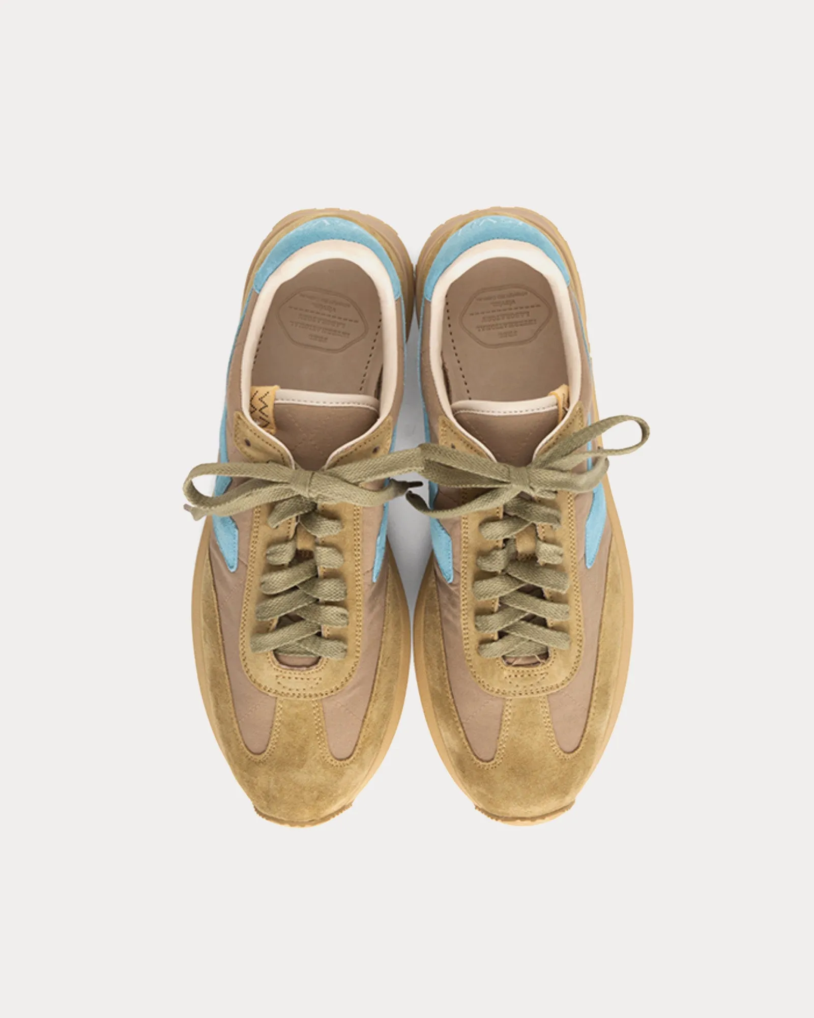 FKT Runner Khaki / Blue Low Top Sneakers