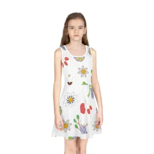 Floral Girls Sleeveless Sundress Summer Sensation