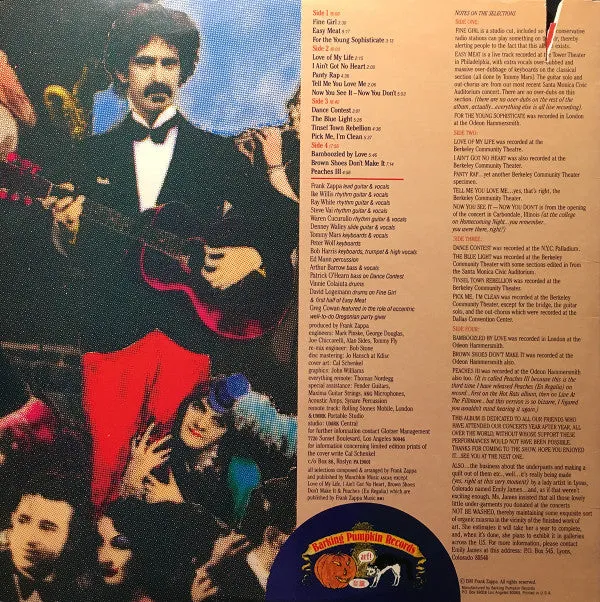 Frank Zappa - Tinsel Town Rebellion (2xLP, Album, Ter) (NM or M-)