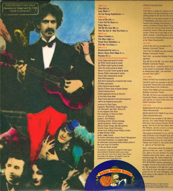 Frank Zappa - Tinsel Town Rebellion (2xLP, Album, Ter) (NM or M-)