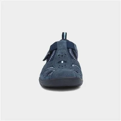 Free Spirit Cleveland Touch Fasten Summer Shoe Navy 40501