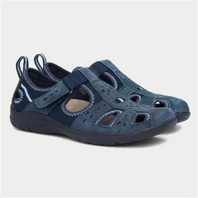 Free Spirit Cleveland Touch Fasten Summer Shoe Navy 40501