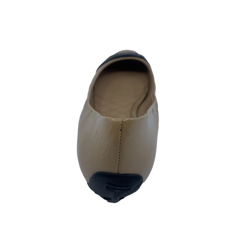 Frine Nude Patent Leather Isaac Mizrahi Ballet Flats