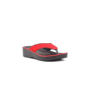 Girls Red Casual Slipper KD5278