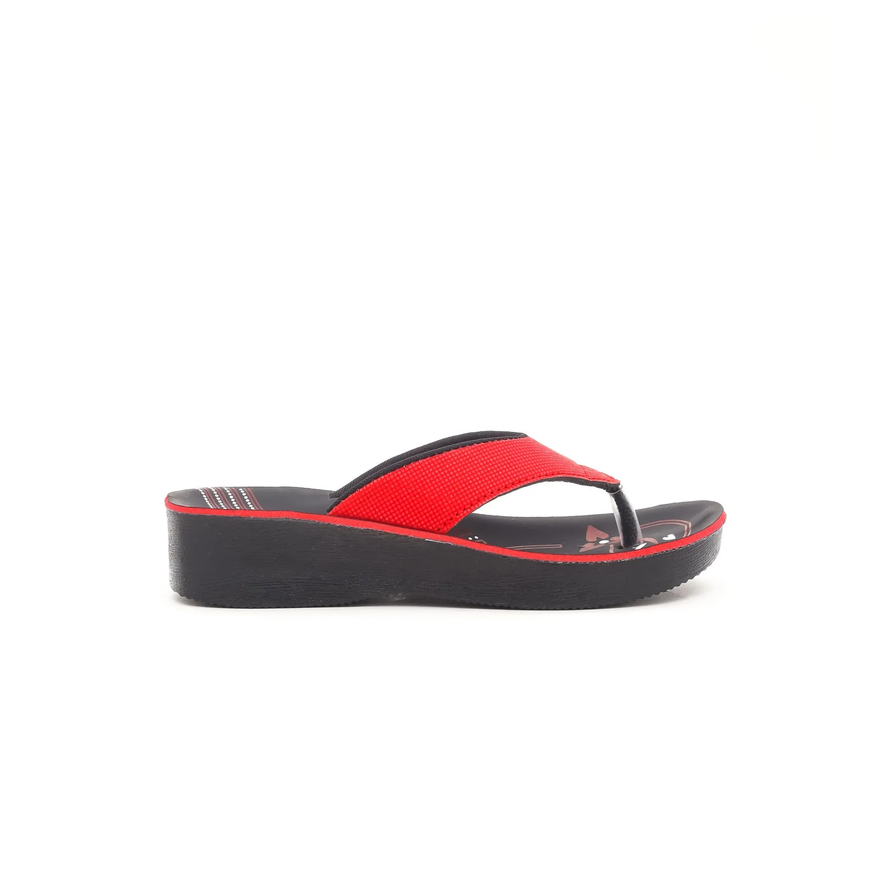 Girls Red Casual Slipper KD5278