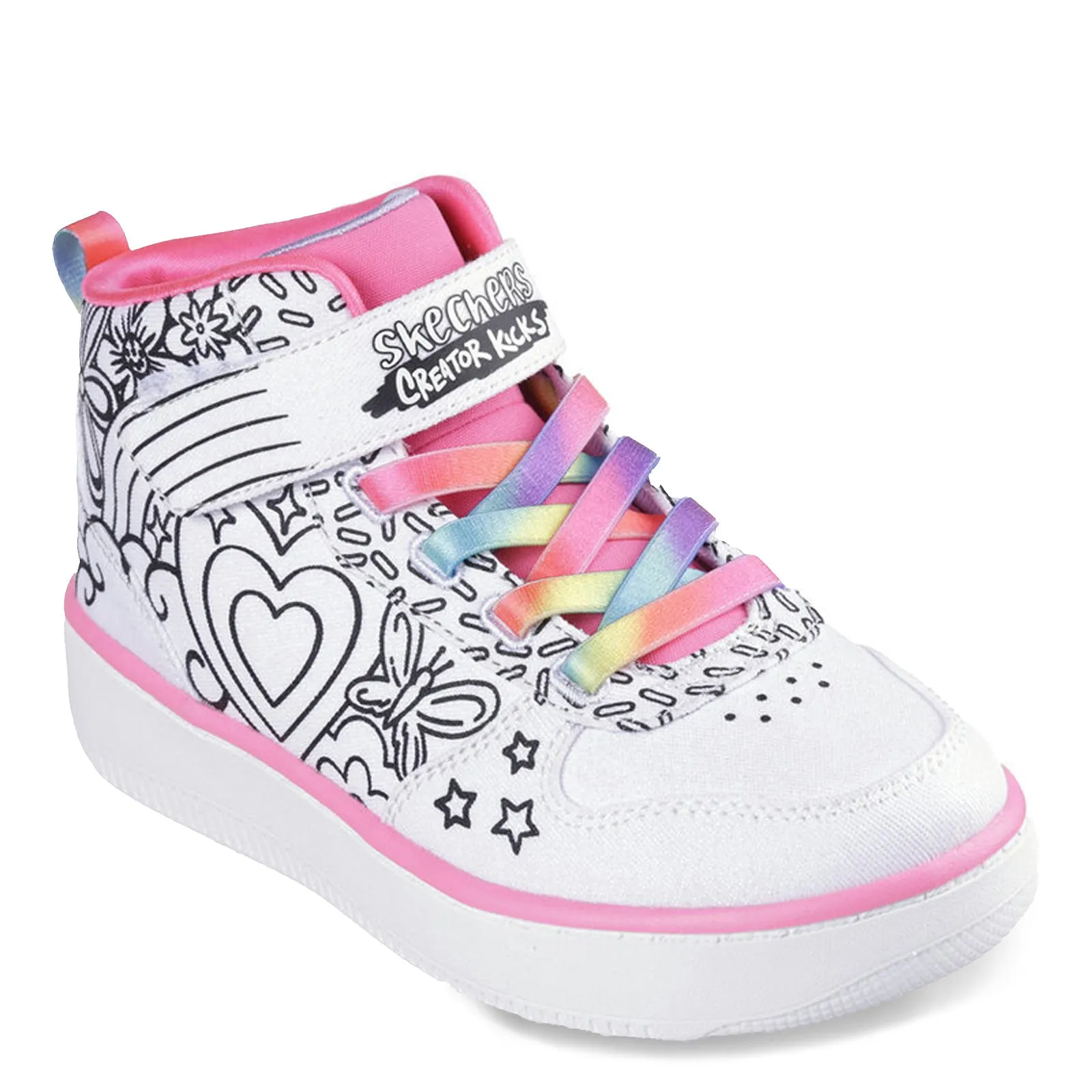 Girl's Skechers, Sport Court 92 - Color Me Kicks Sneaker - Little Kid