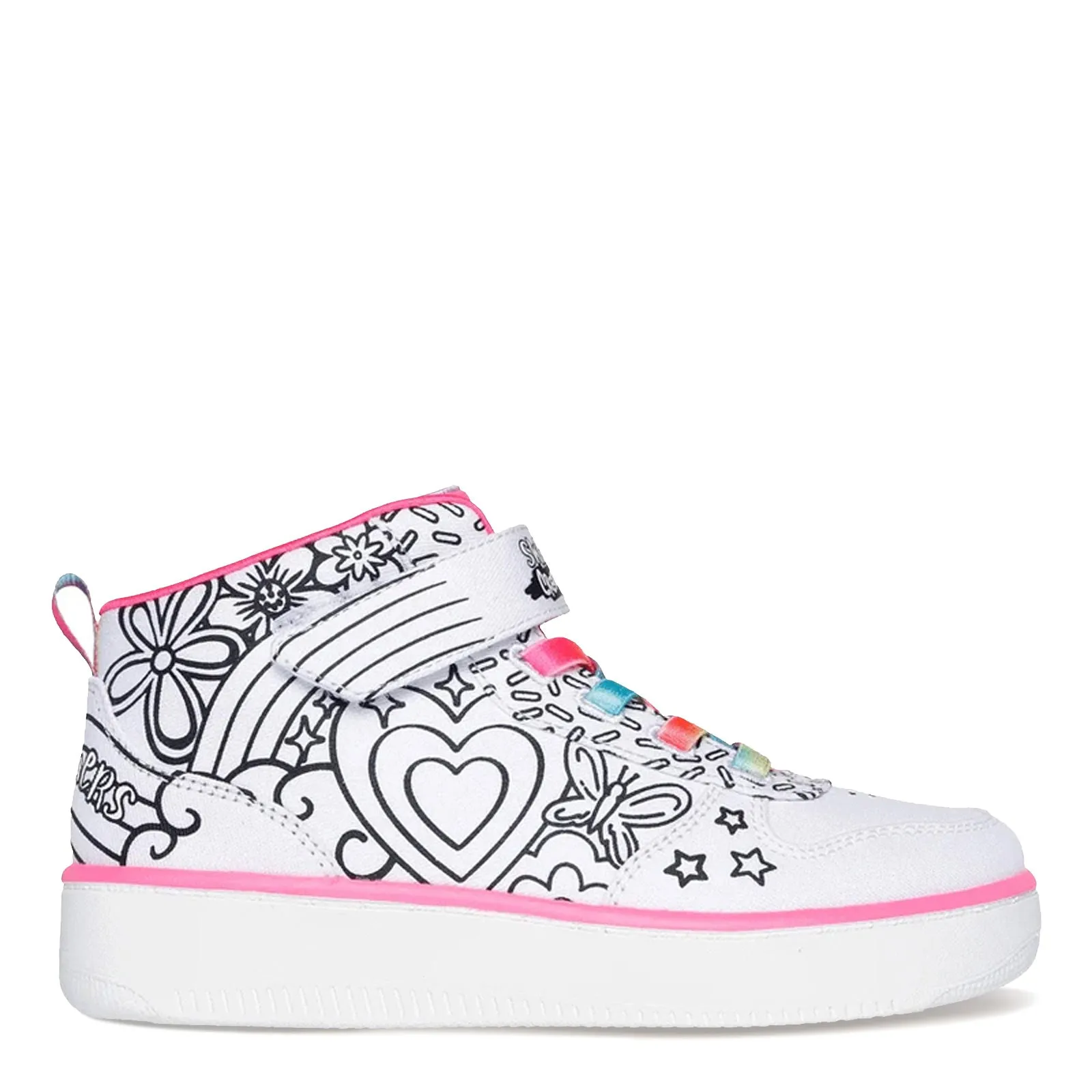 Girl's Skechers, Sport Court 92 - Color Me Kicks Sneaker - Little Kid