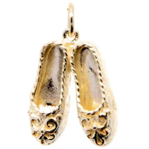 Gold Dancing Slippers Charm