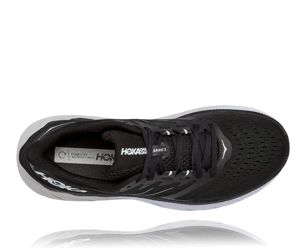 'HOKA' Men's Arahi 5 - Black / White
