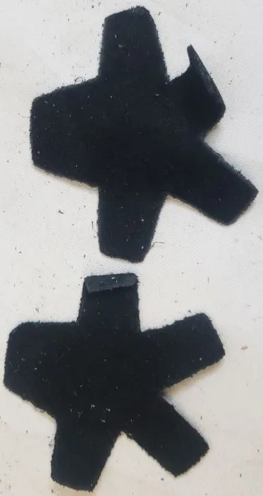 Jayda -- Suede Heel Covers -- Black
