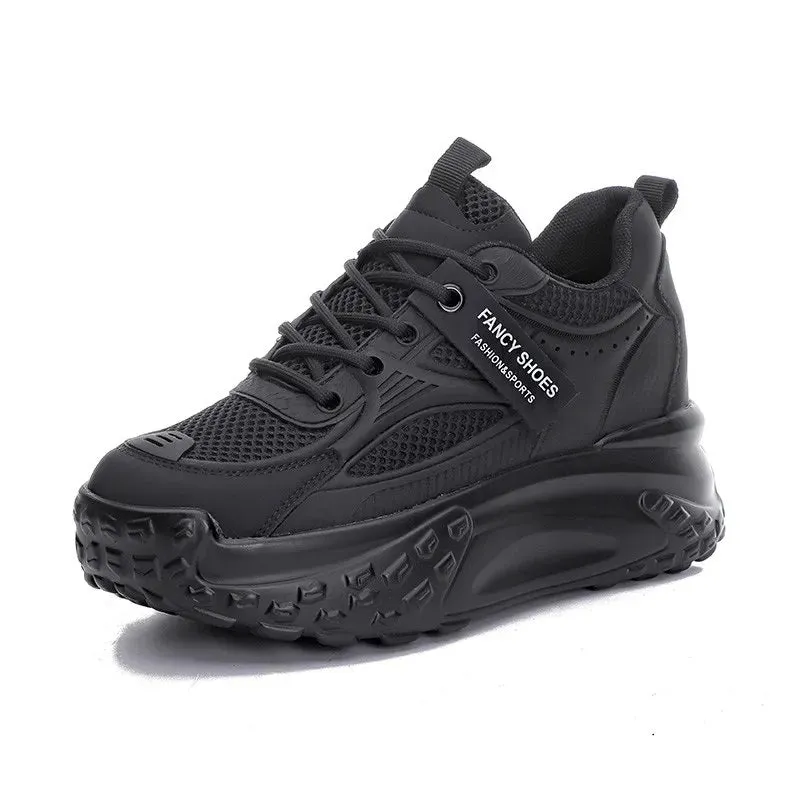 Joskaa 2024 New Black Platform Sneakers Goth