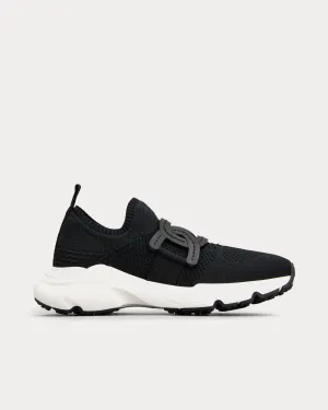 Kate Technical Fabric Black Slip On Sneakers