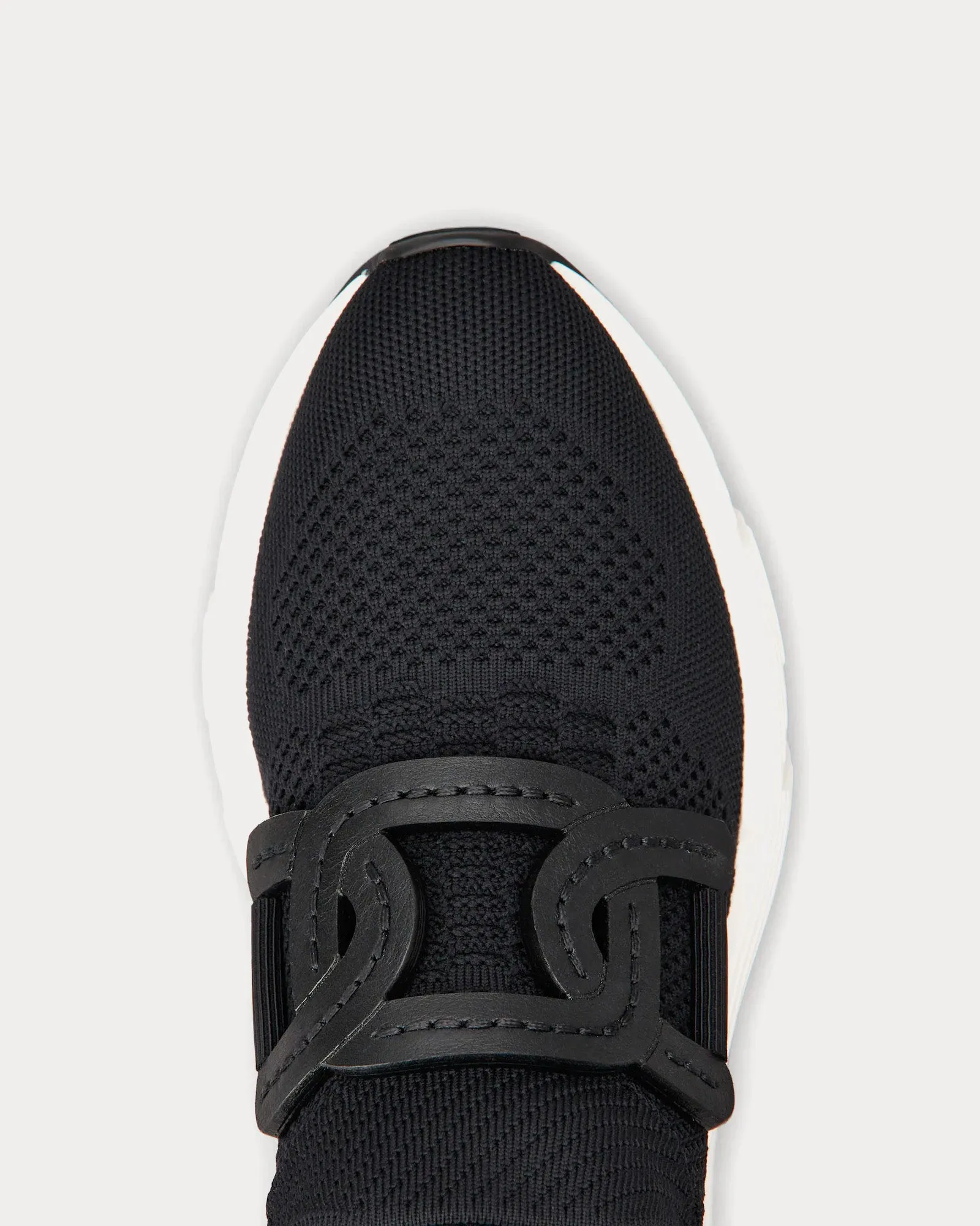 Kate Technical Fabric Black Slip On Sneakers