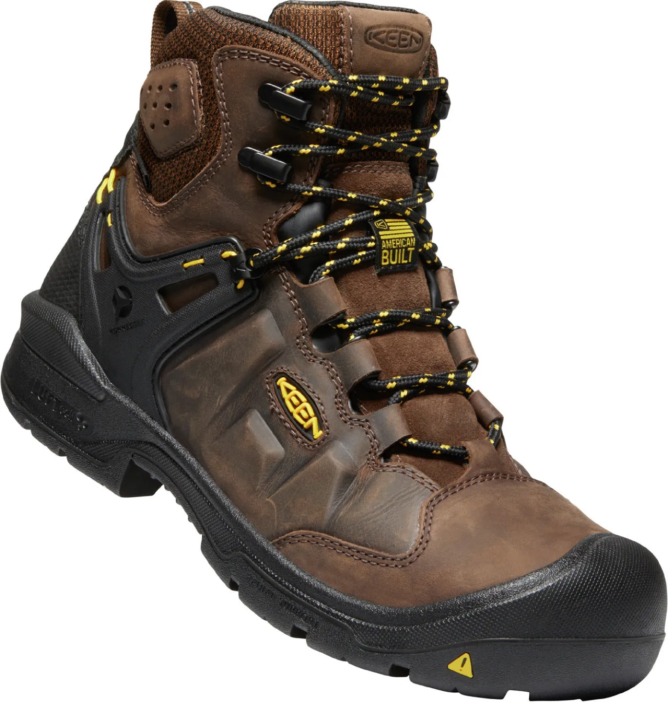 'Keen Utility' Men's 6" Dover WP EH Comp Toe - Dark Earth / Black