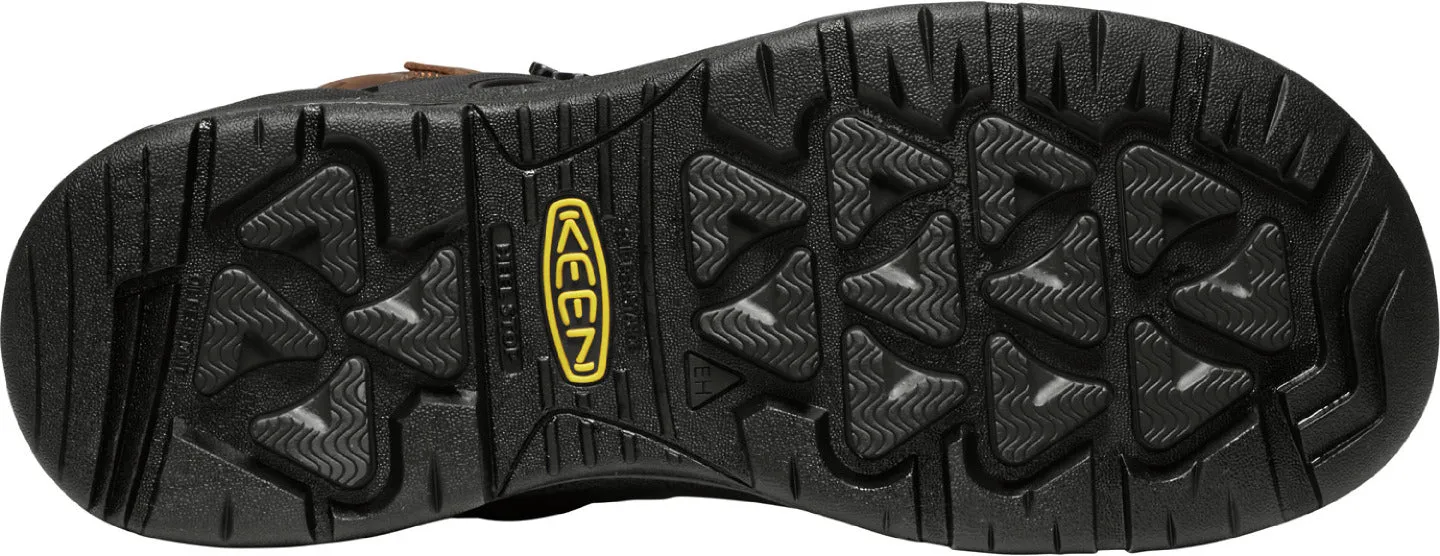 'Keen Utility' Men's 6" Dover WP EH Comp Toe - Dark Earth / Black