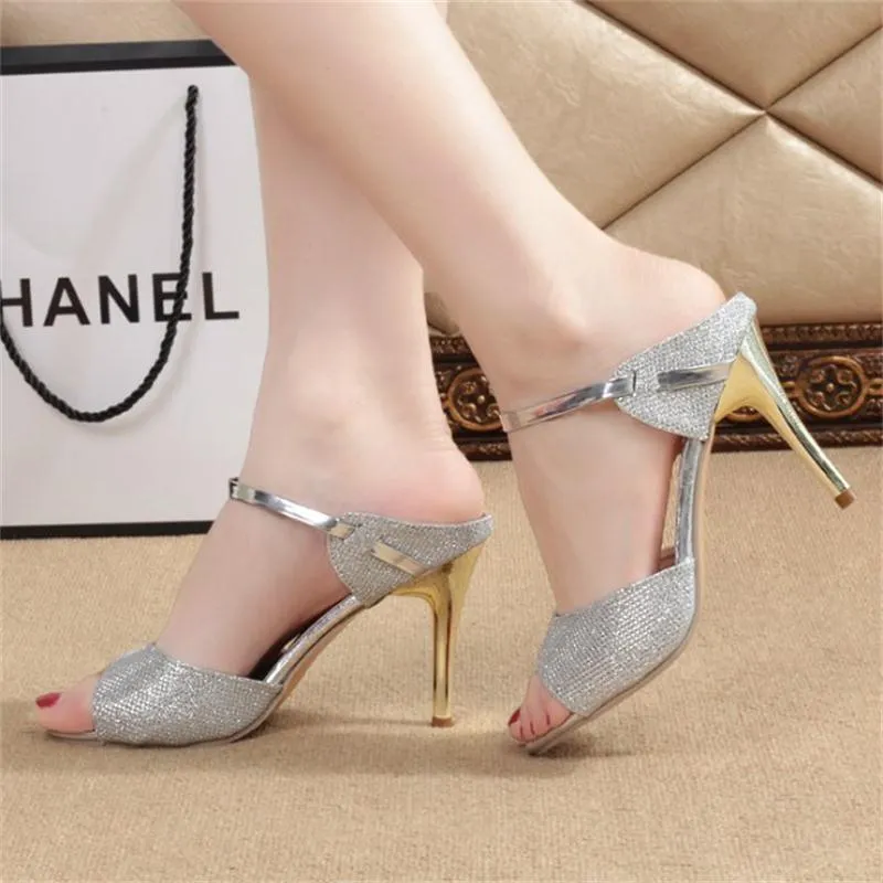 Korean Style Nightclub Toe Stiletto Heels