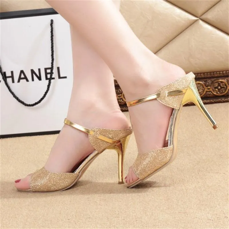 Korean Style Nightclub Toe Stiletto Heels