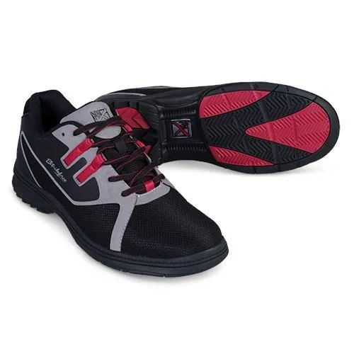 KR Strikeforce Mens Ignite Black/Grey/Red Right Hand Wide Bowling Shoes