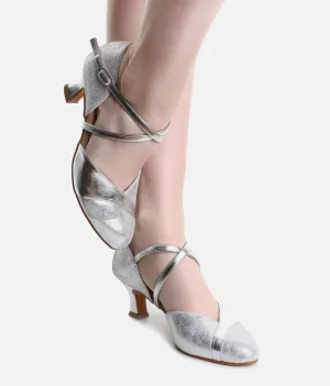 Ladies Standard Dance Shoes, Latino Heel - 161
