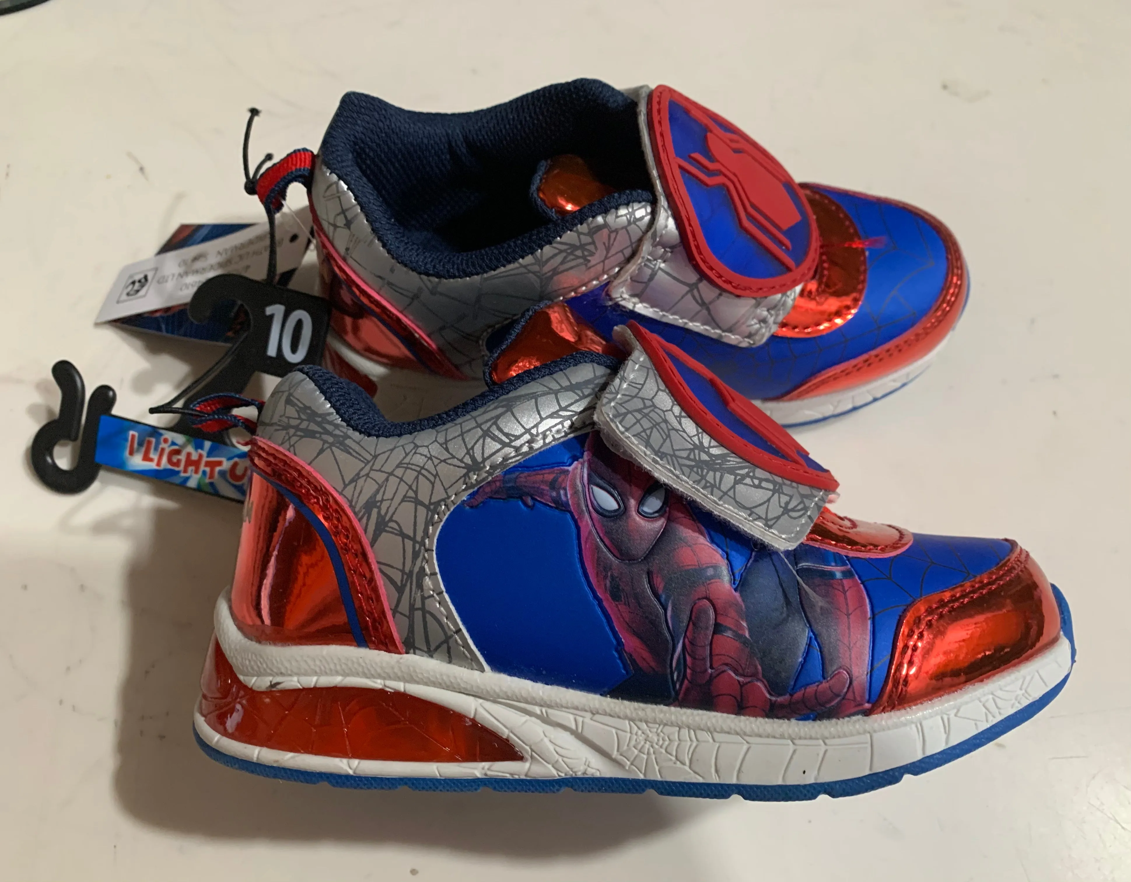 Marvel Spider-Man Spidey Light Up Athletic Sneaker Shoes