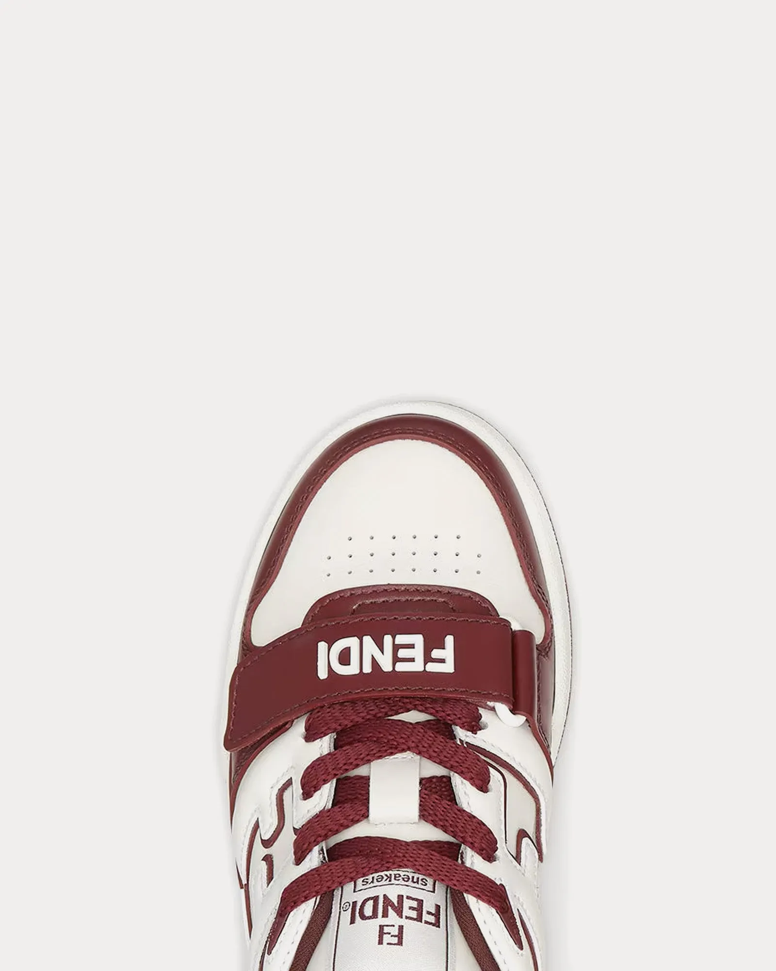Match Leather Burgundy Low Top Sneakers