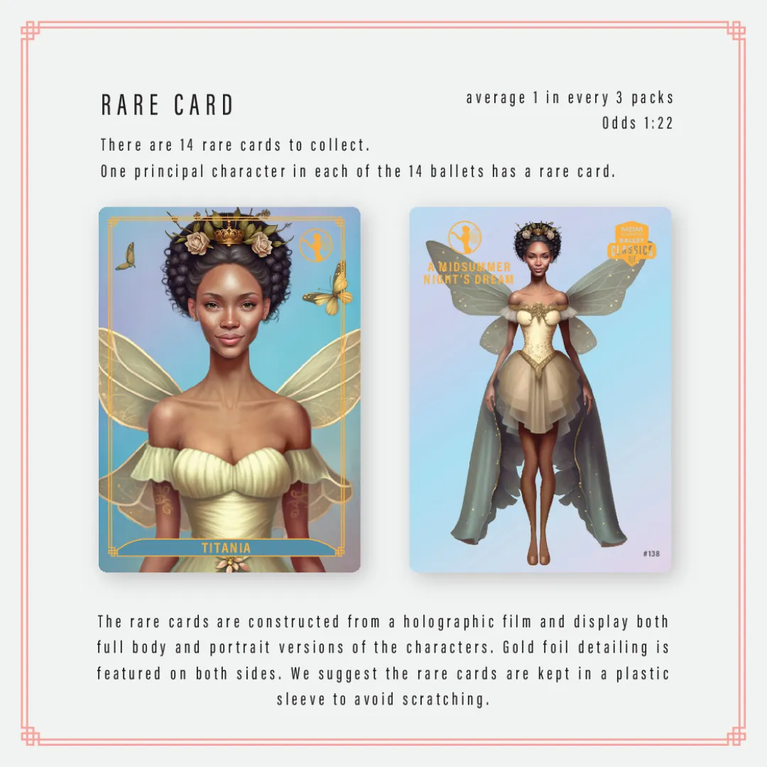 MDM - Ballet Classics Trading Cards - Clear Protector Pack (25)