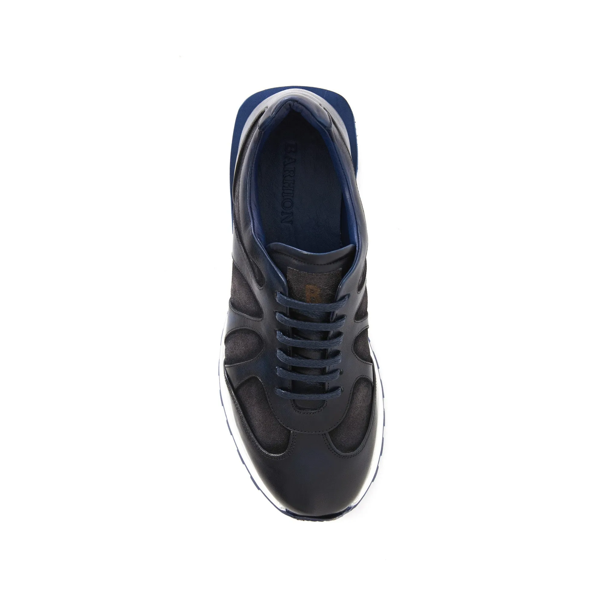 Men's Calf Leather Handmade Sneakers M8012